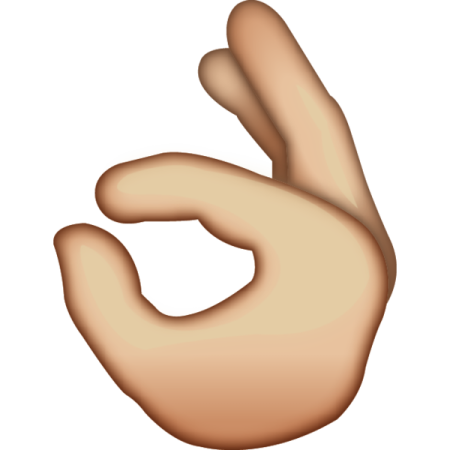 a hand with two fingers in the middle