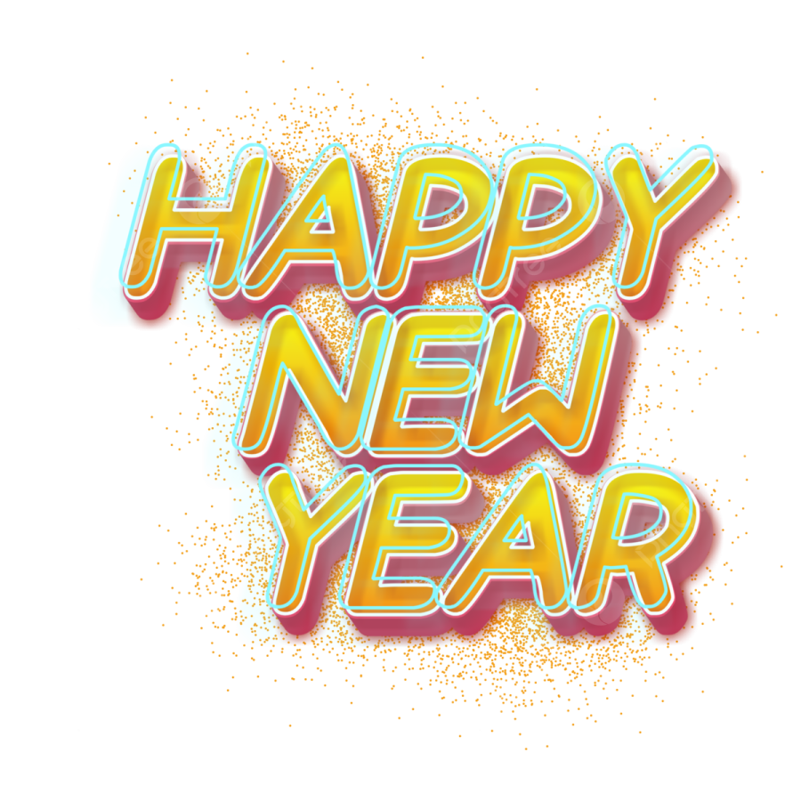 the words happy new year on a white background