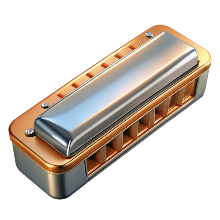 an image of a harmonica on a white background