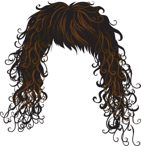 a drawing of a woman's hair