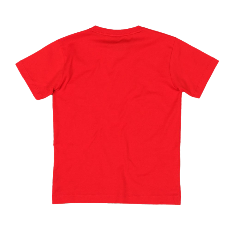 a red t - shirt on a white background
