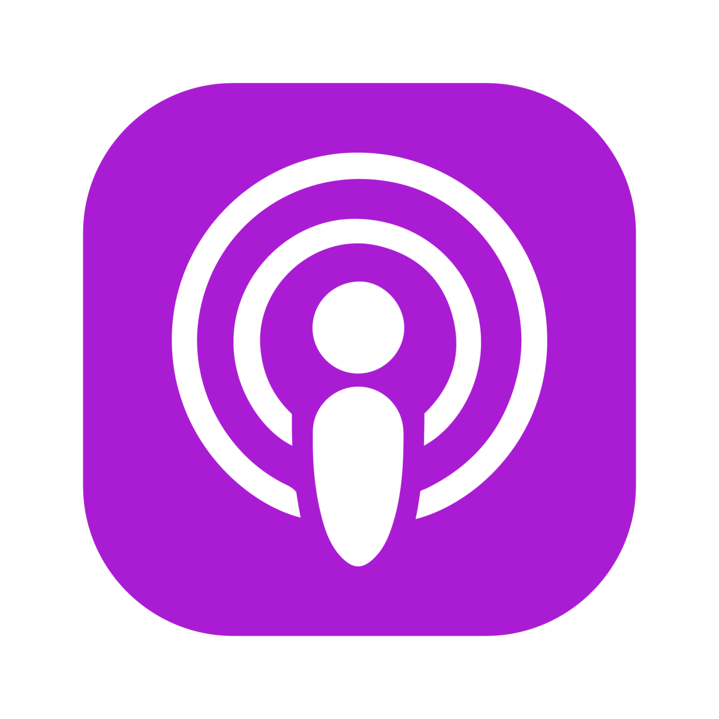a purple square icon with an image of a person in the center