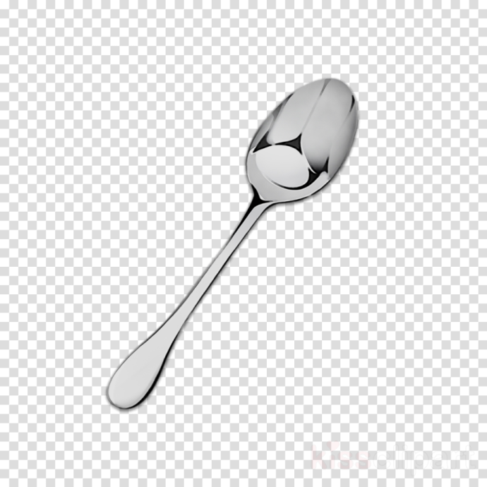 a silver spoon on a transparent background
