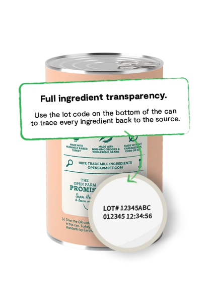 a can of white paint with the text, full ingredient transparency