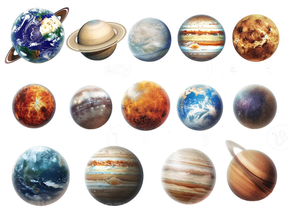 the planets of the solar system