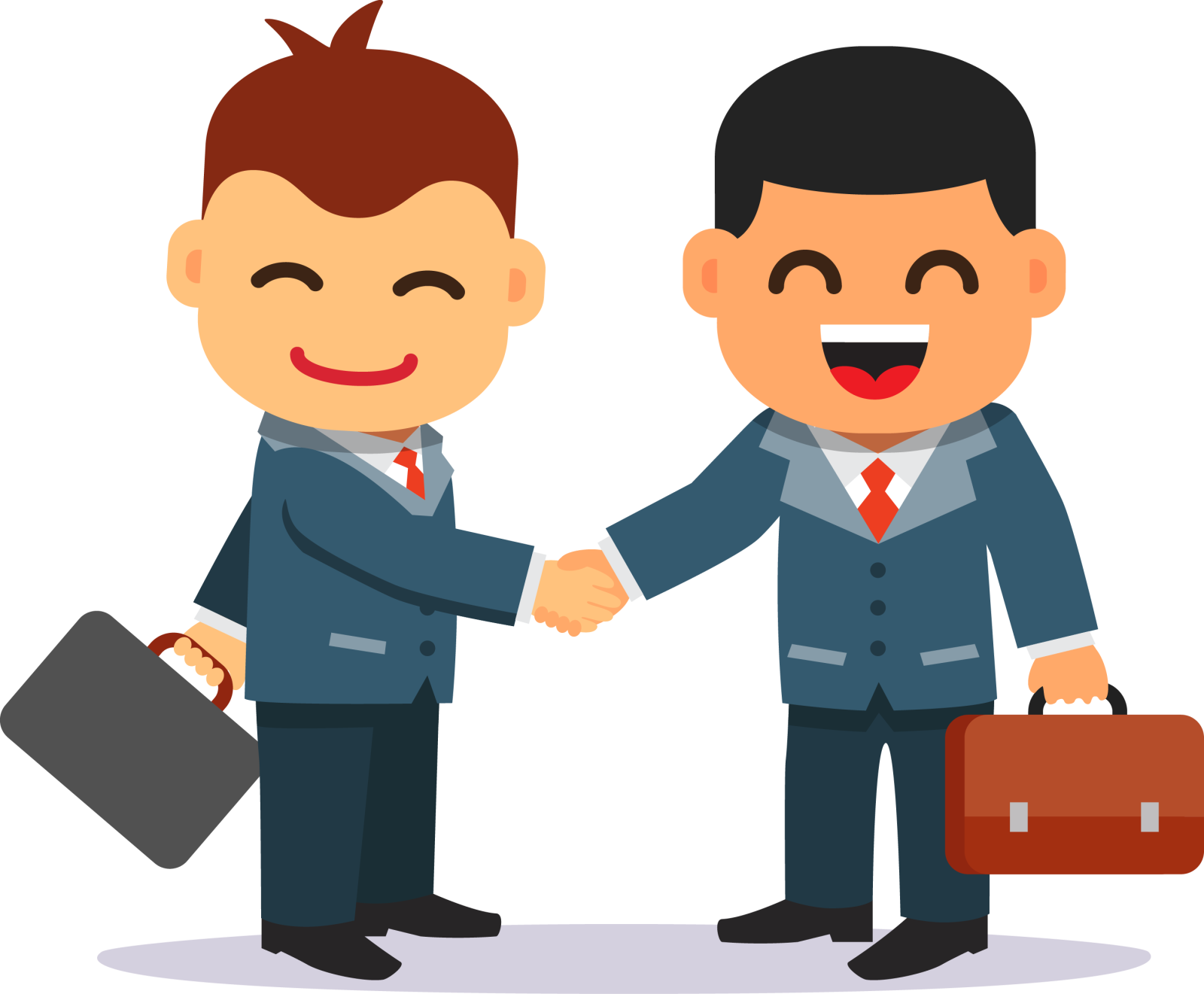 two businessmen shaking hands
