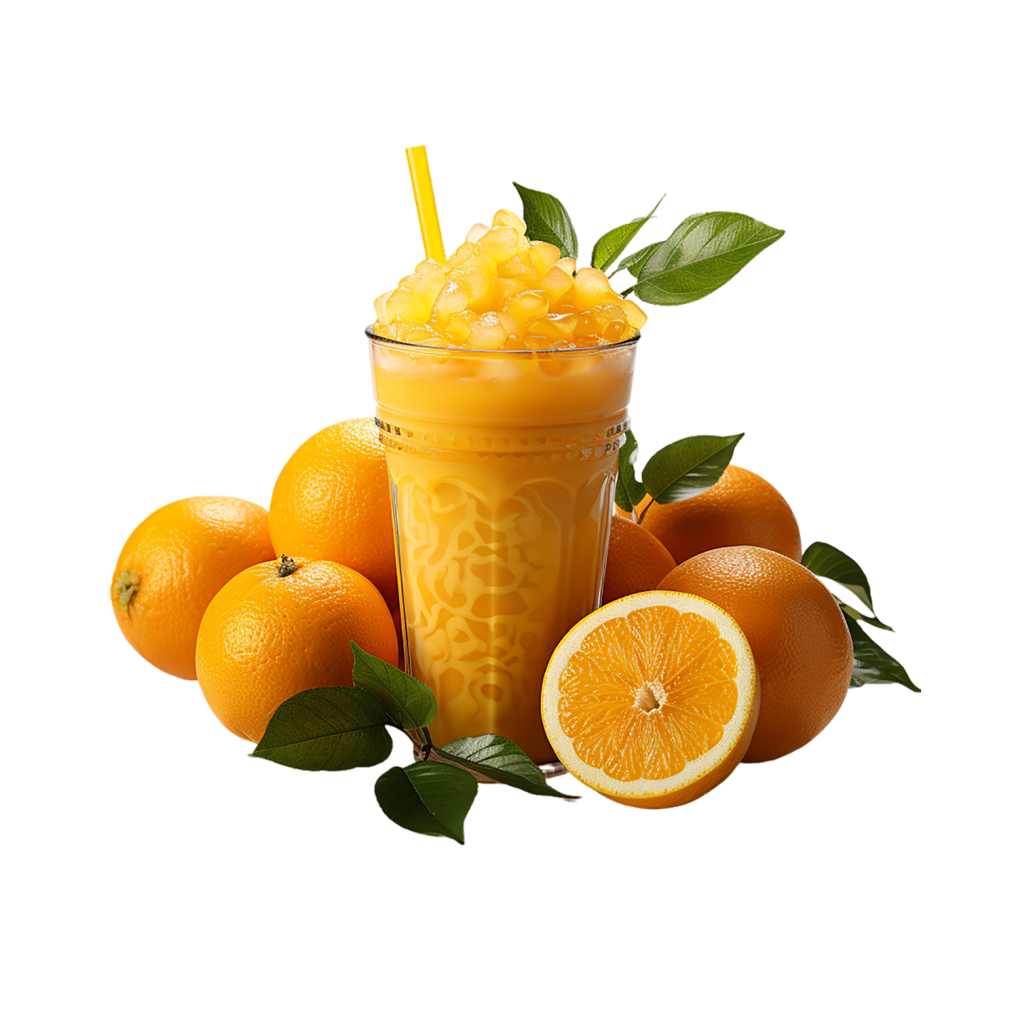 orange juice in a glass