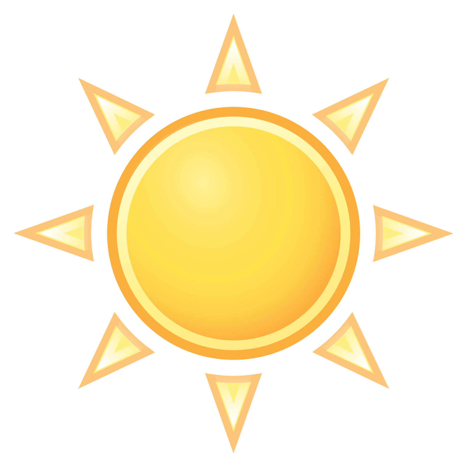a yellow sun icon