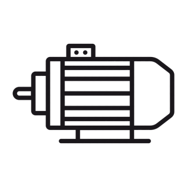 a black and white image of an electric motor