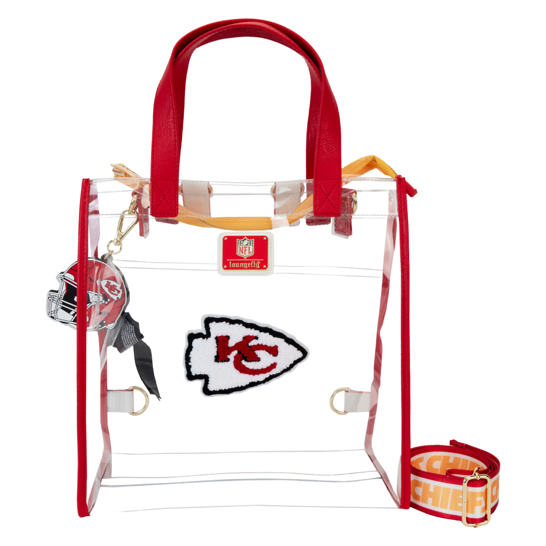 kansas chiefs clear tote bag