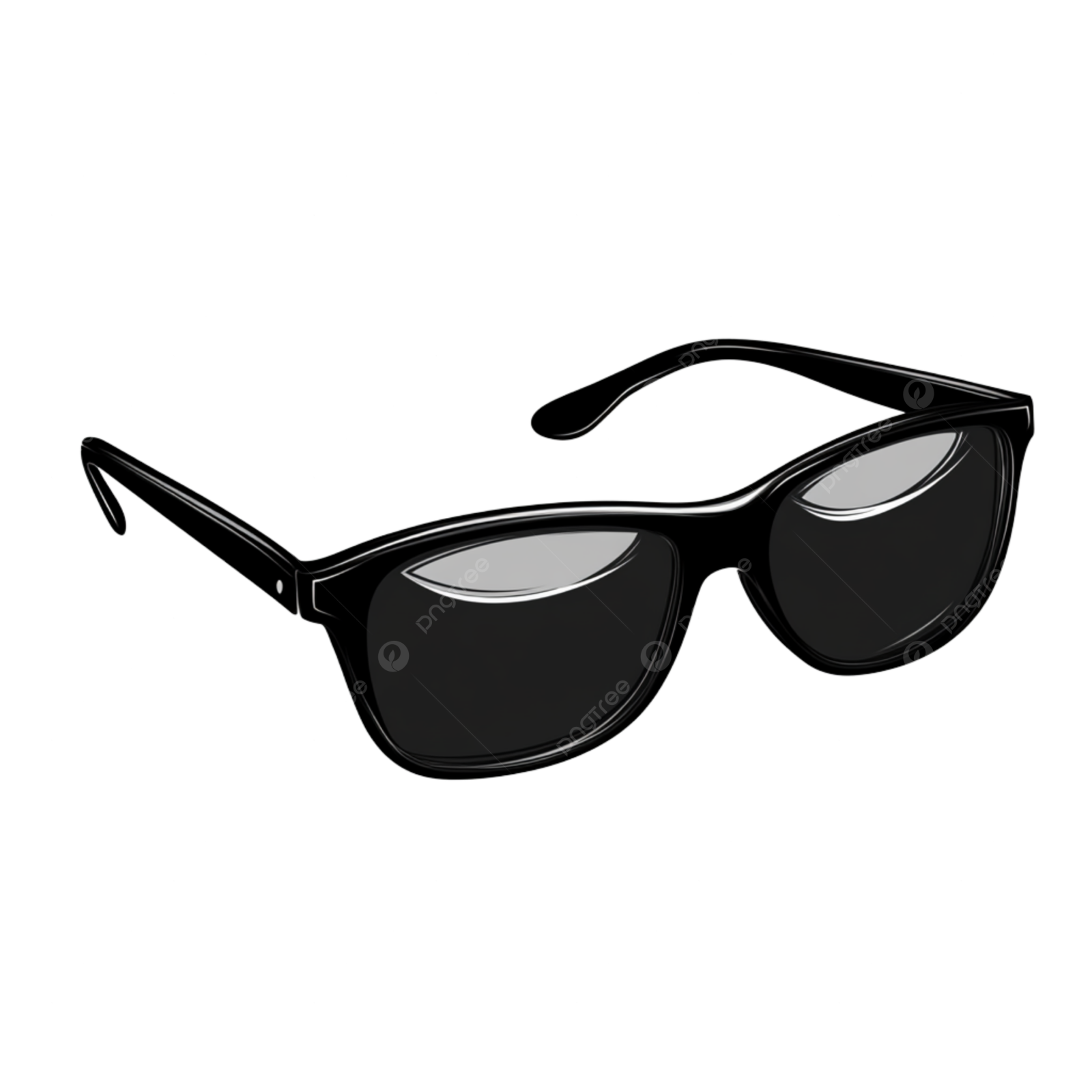 a pair of sunglasses on a white background
