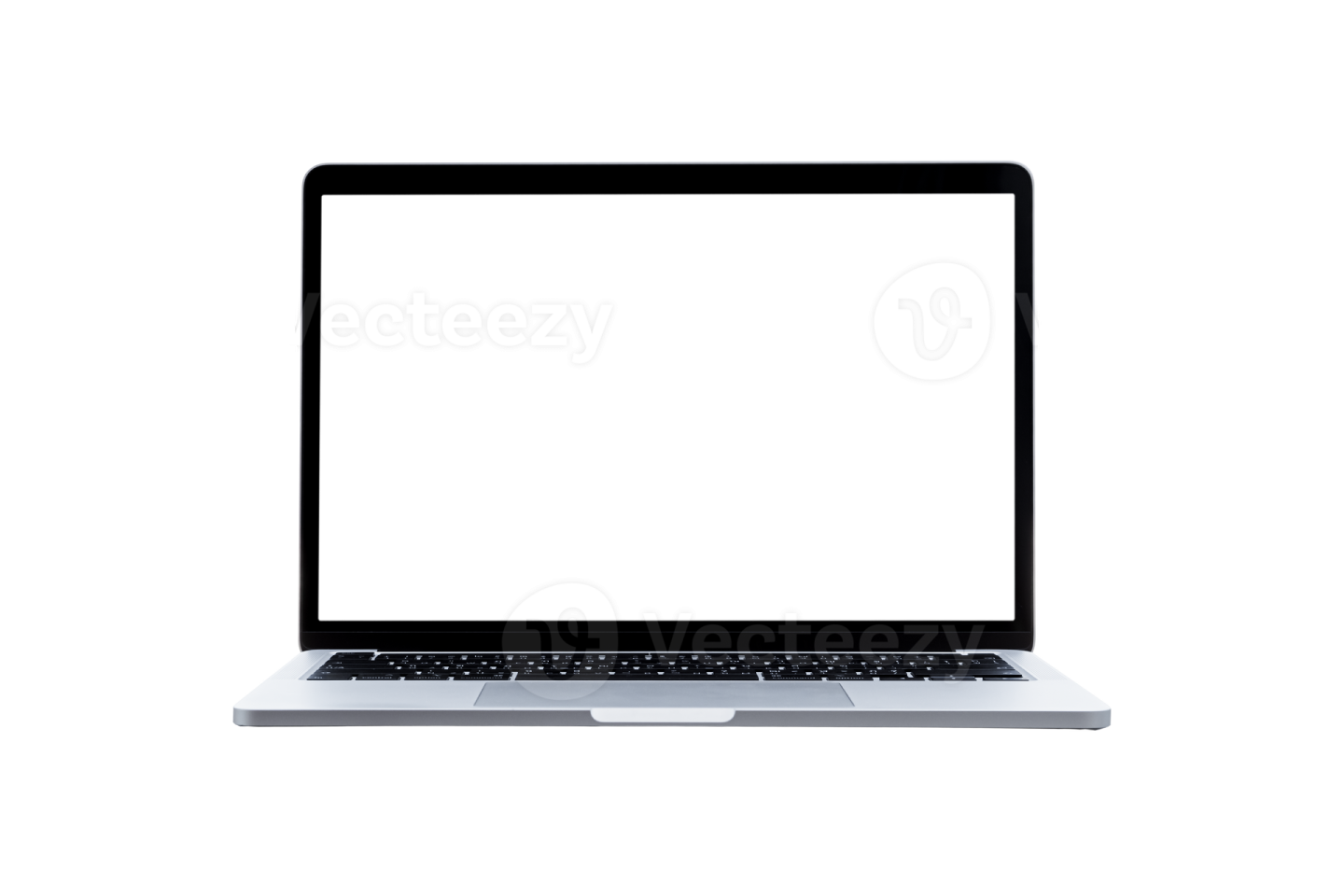 a laptop computer with a white screen