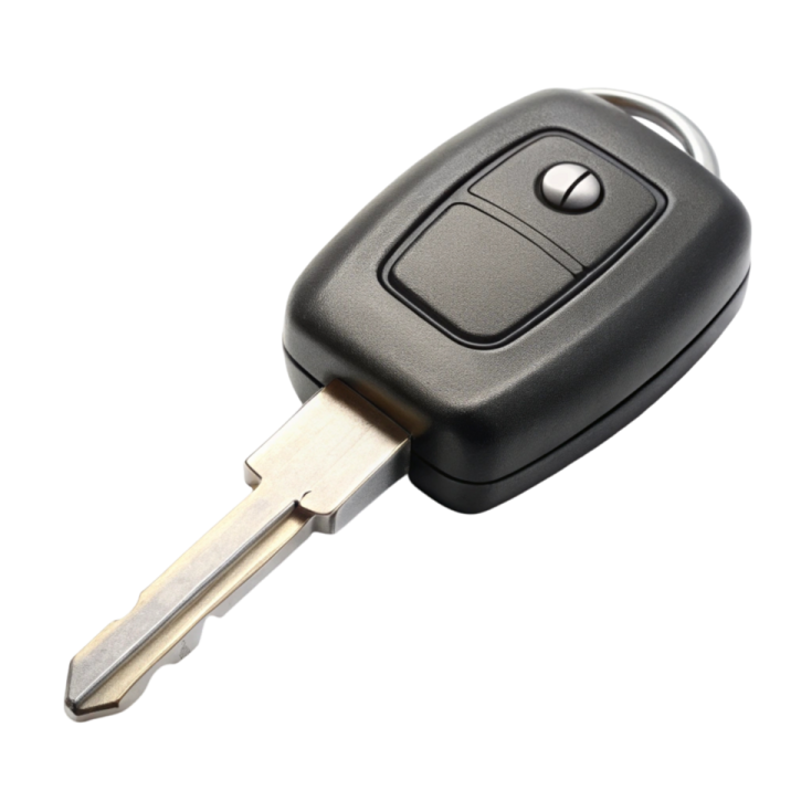 a car key on a white background