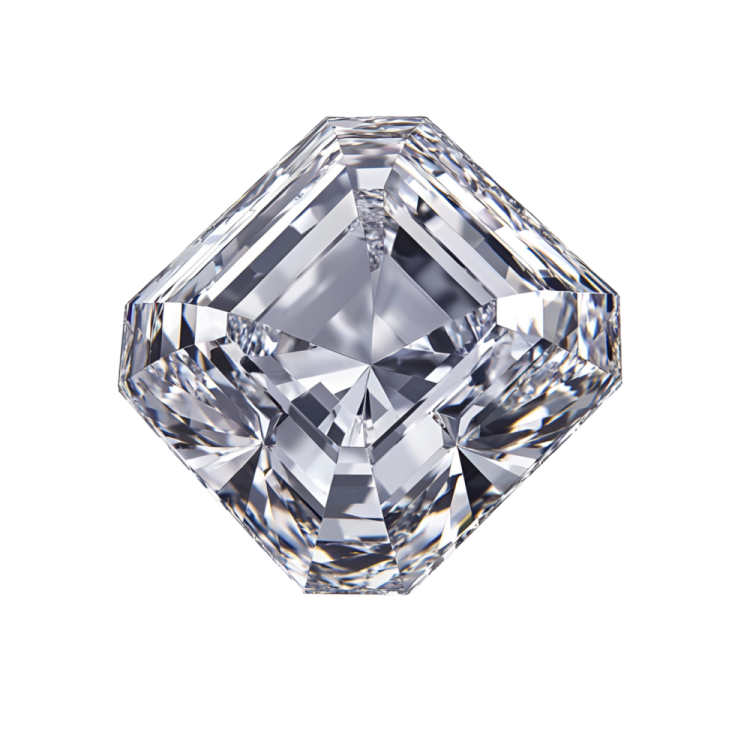 a diamond on a white background