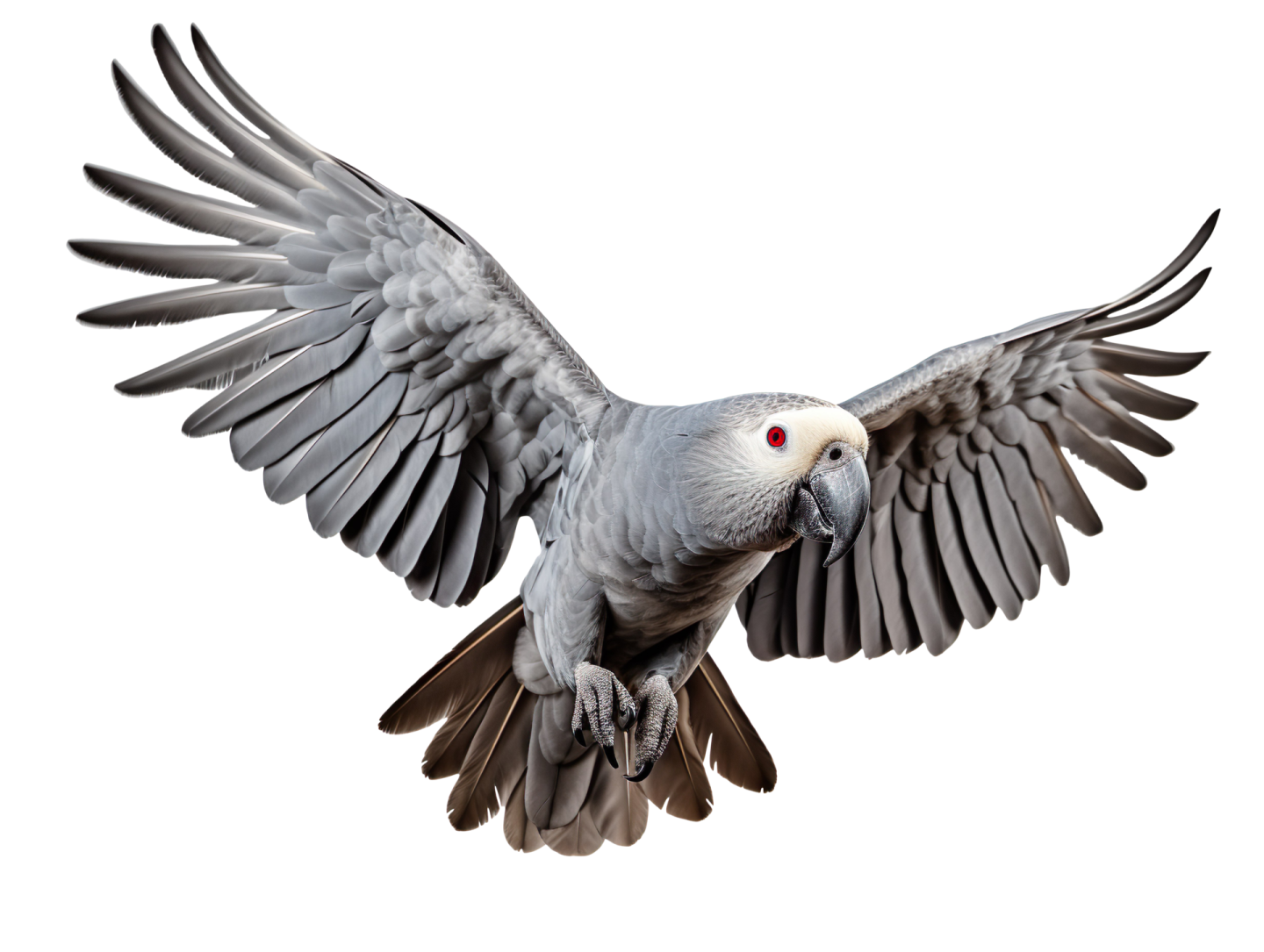 a bird is flying with its wings spread