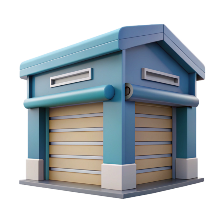 an image of a blue mailbox
