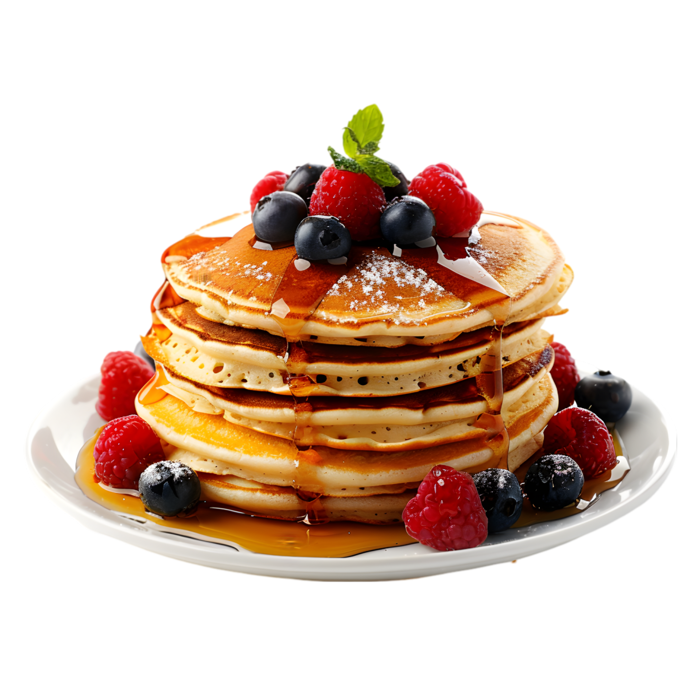 a stack of pancakes