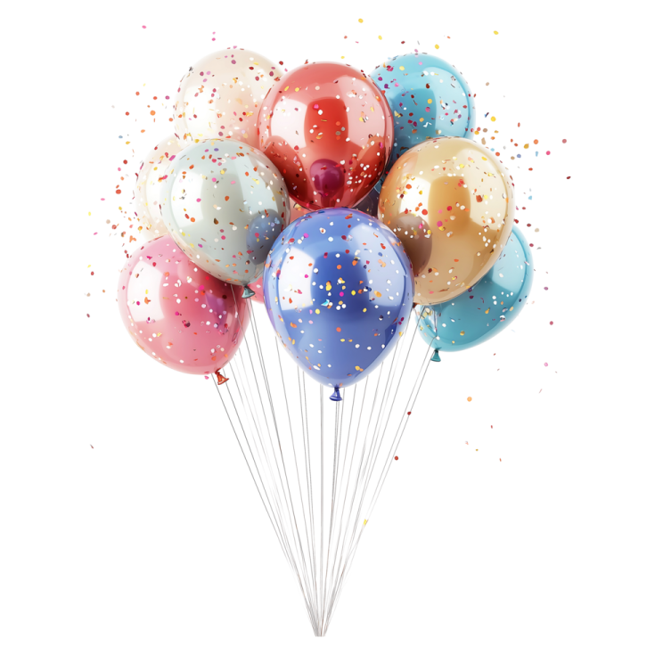 a bunch of balloons