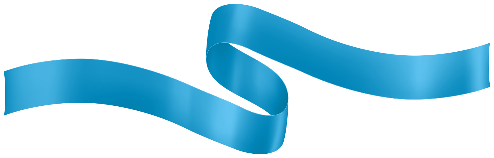 a blue ribbon on a white background