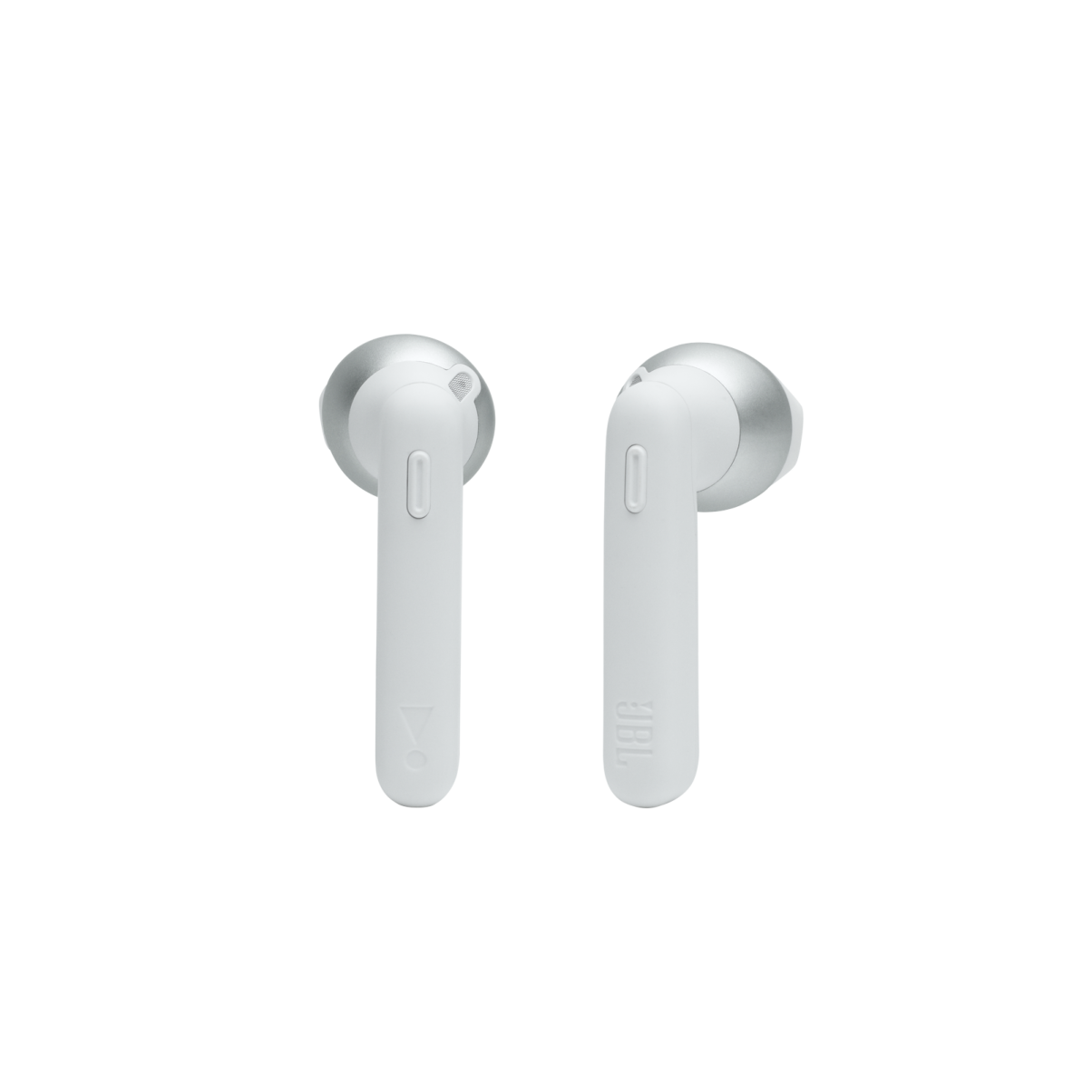 a pair of earphones on a white background