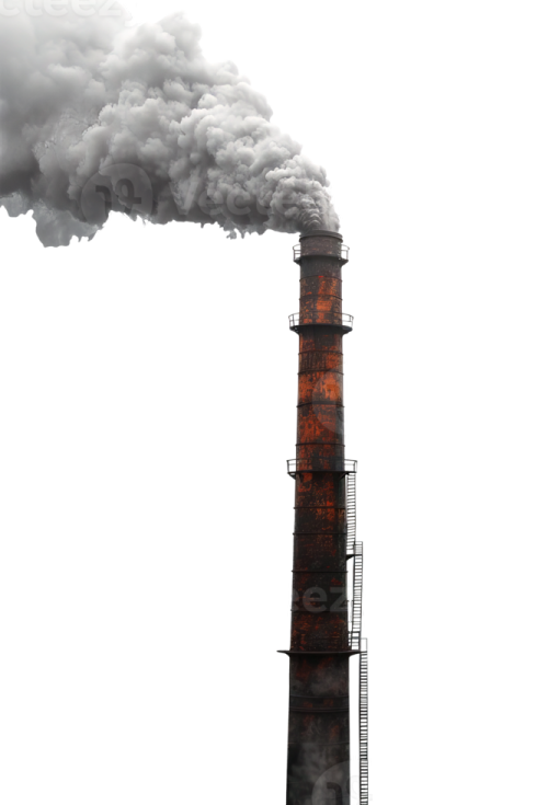 a chimney with smoke coming out of it