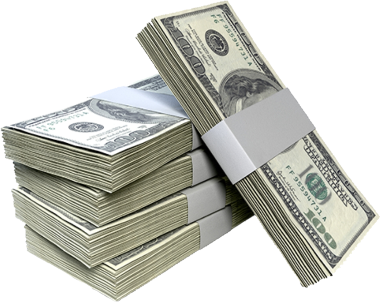 a stack of money sitting on top of each other stacks
