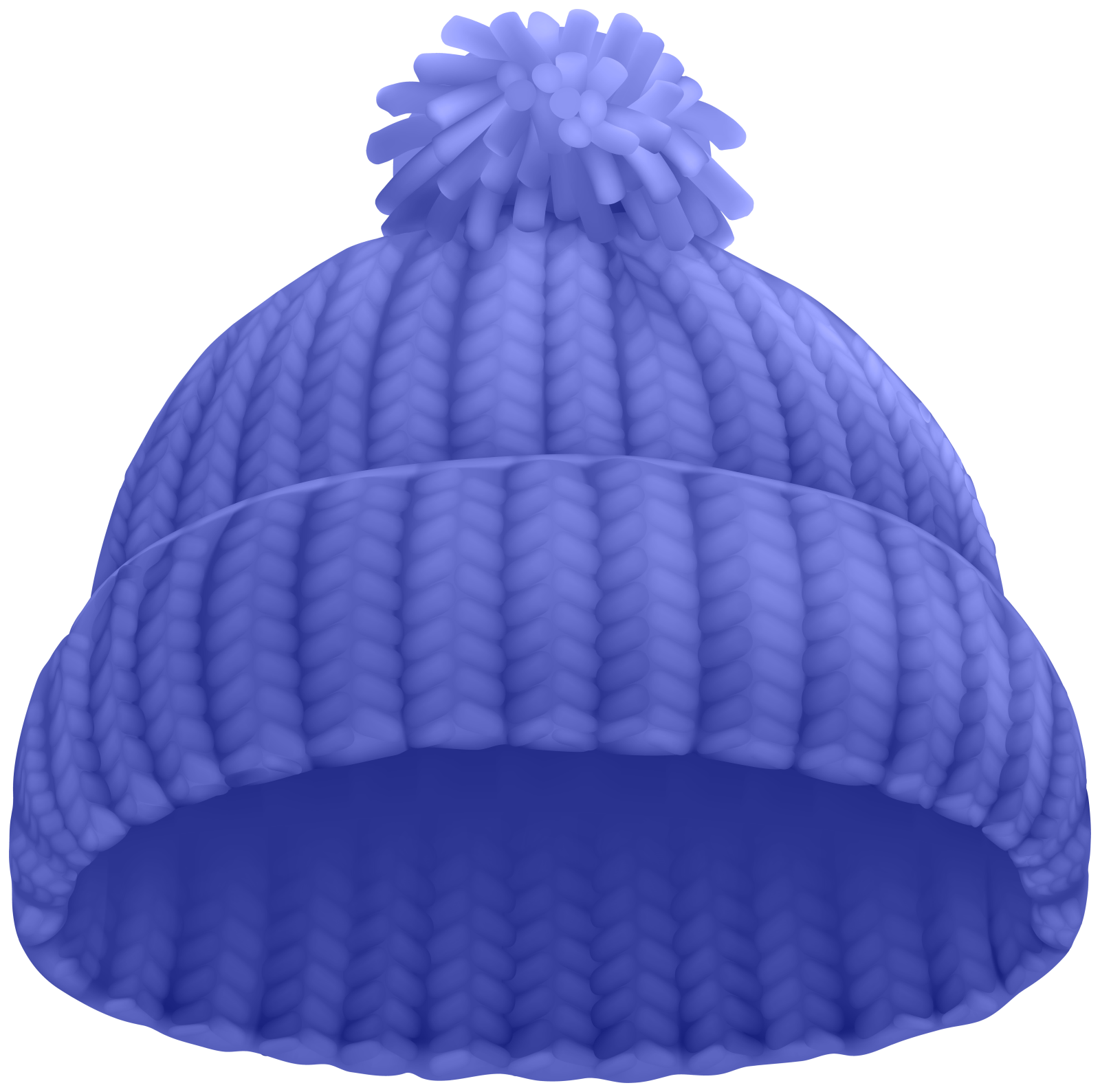 a blue beanie hat with a bow on top