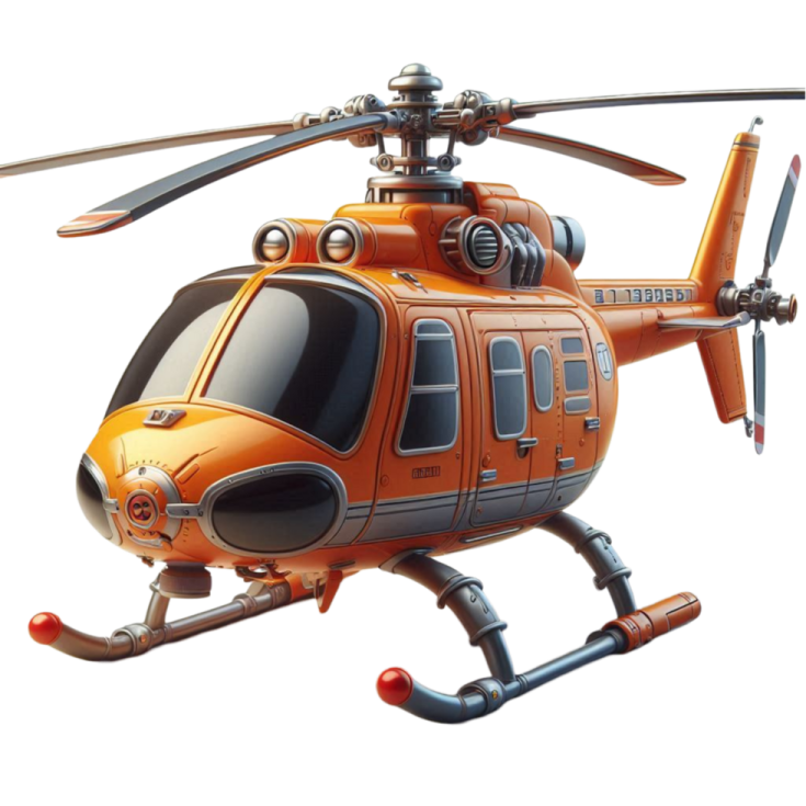 a helicopter is shown in this image