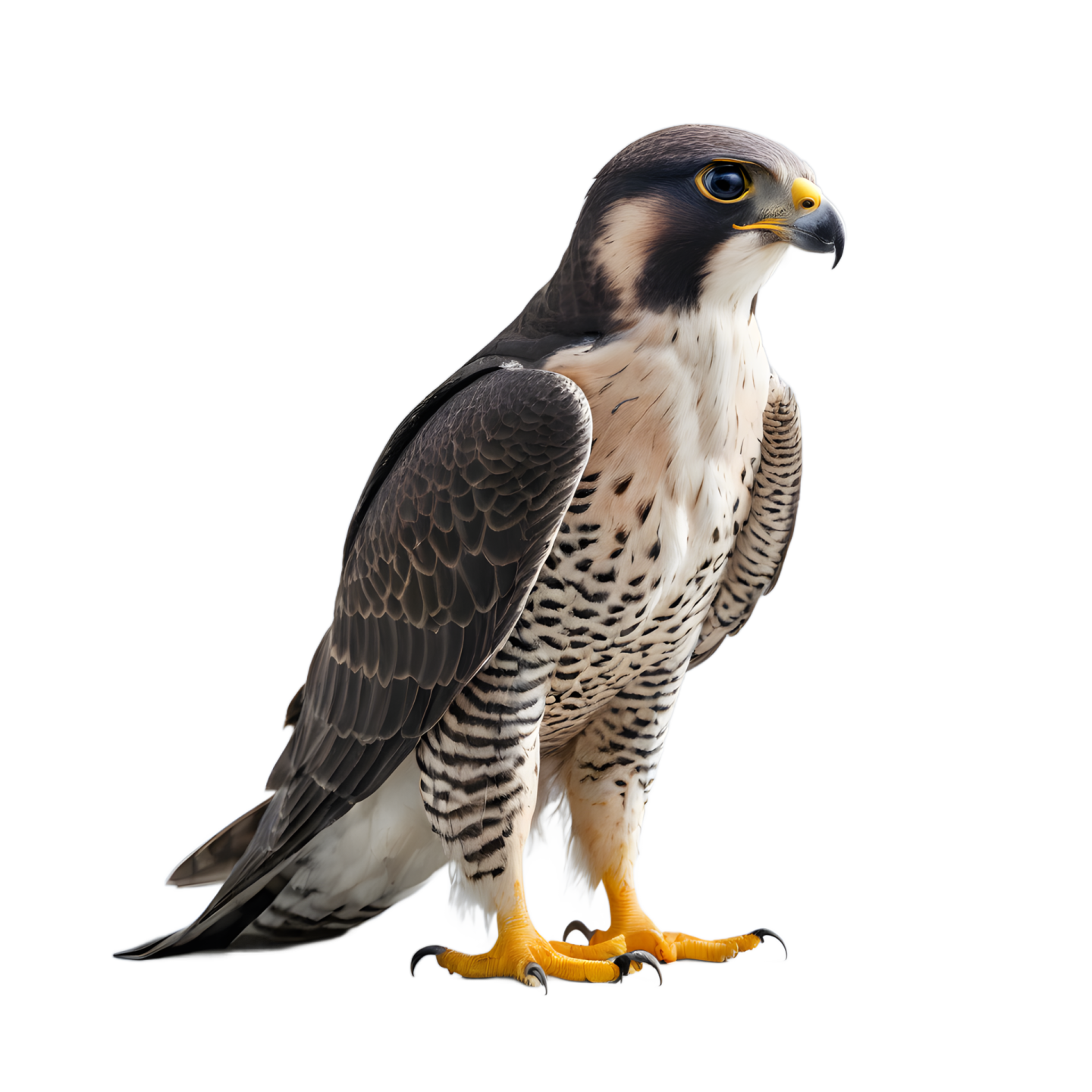 a close up of a bird on a white background