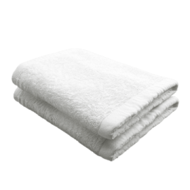an image of a white bath towel