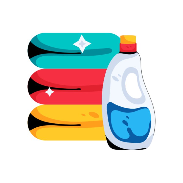 a stack of towels with a star on top