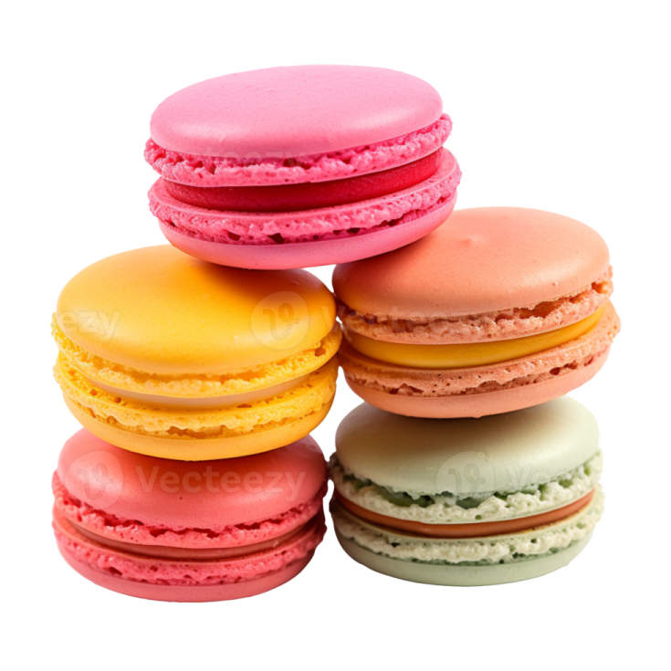 a stack of macaroes