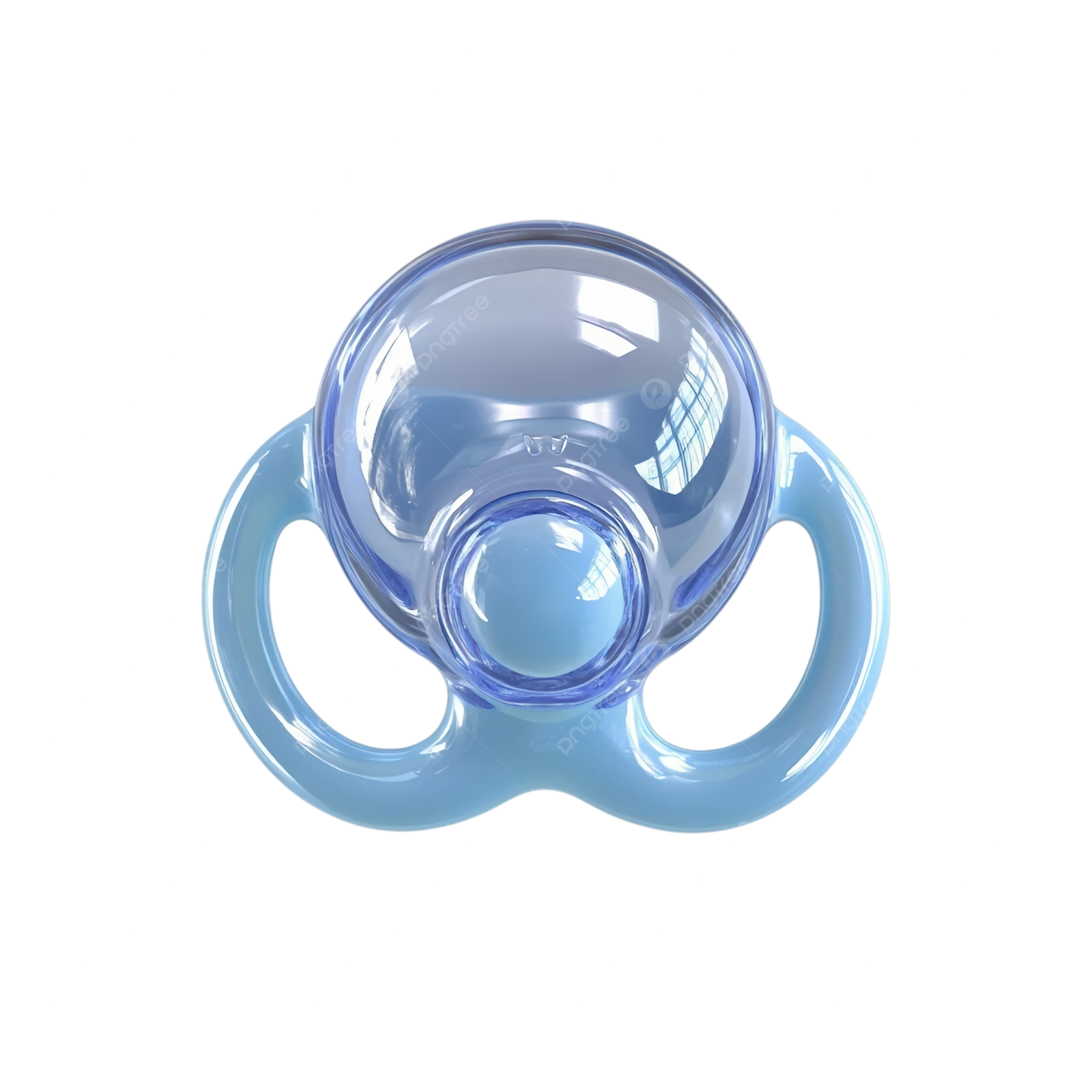 a blue paco on a white background