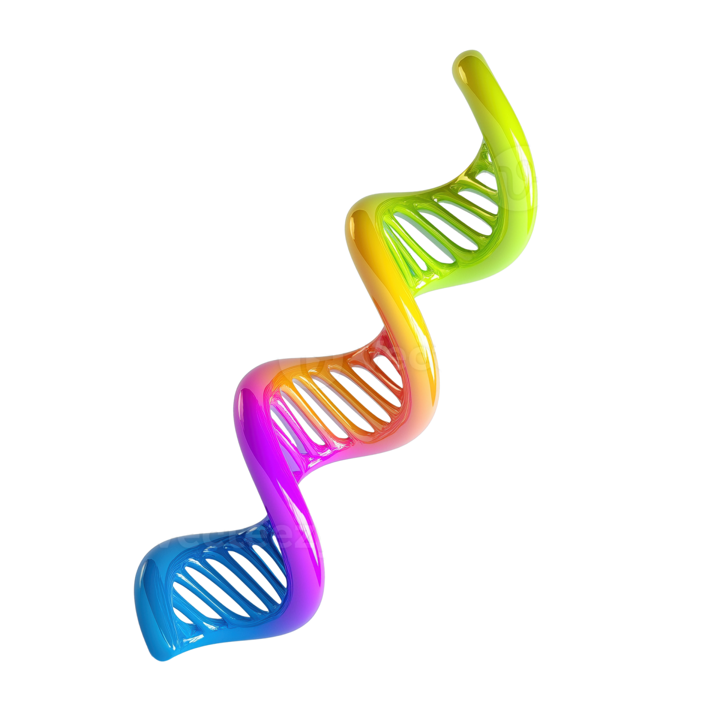 a 3d model of a dna molecule
