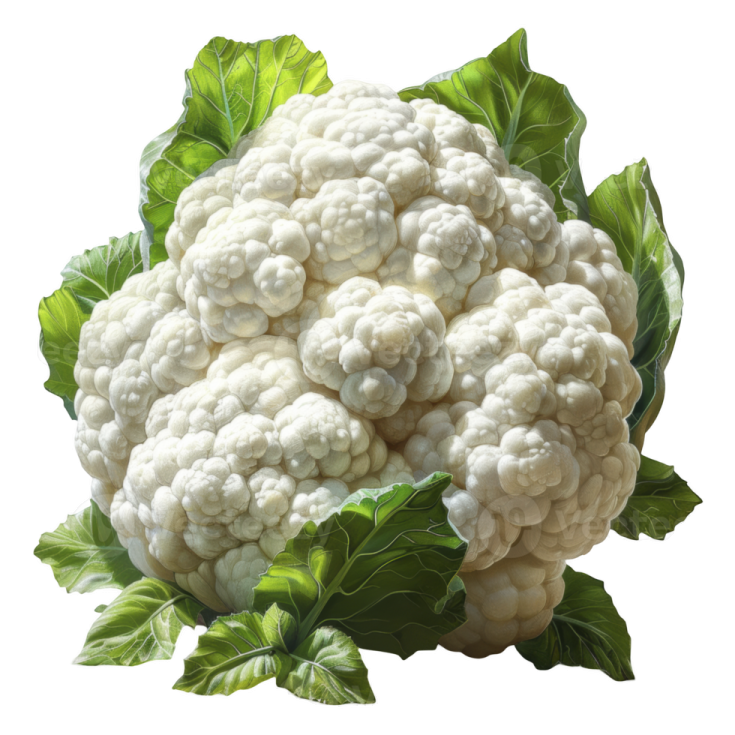a bunch of caulia on a white background