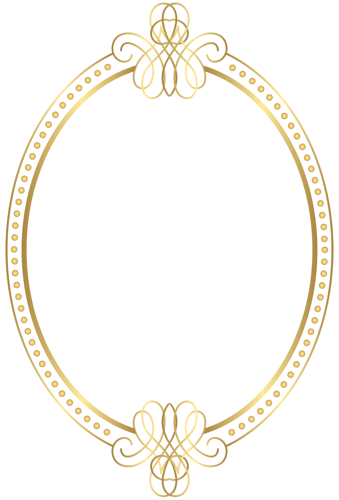 a gold frame with an ornate design