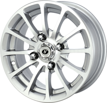 a silver wheel on a white background