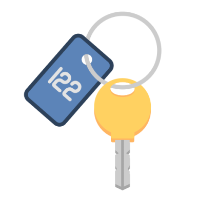 a key with the number 13 on it