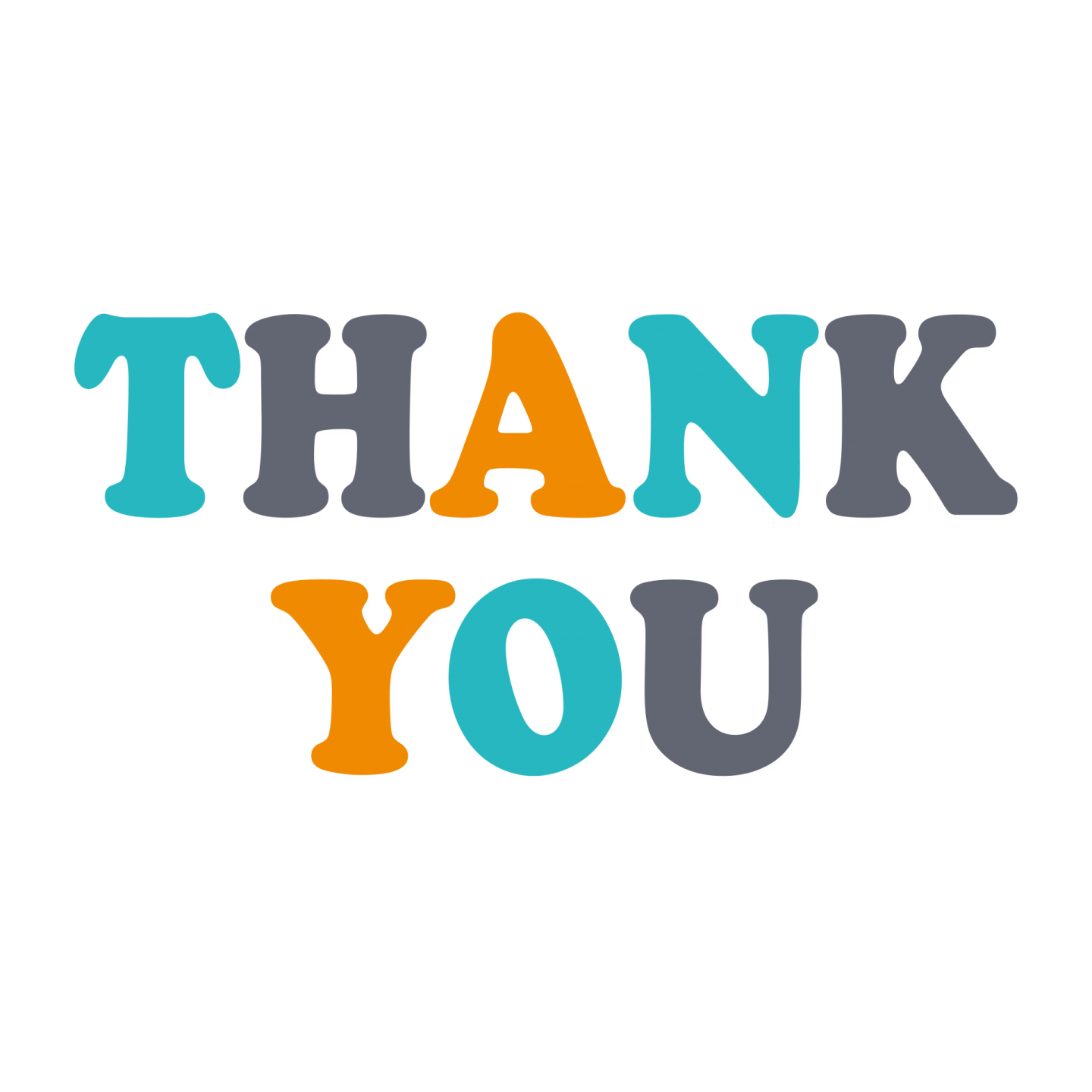 a thank card with the words thank you
