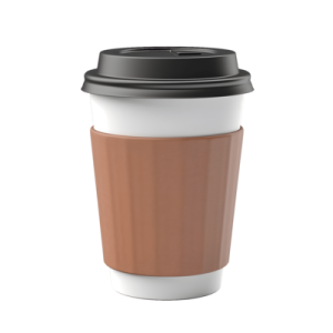 a coffee cup on a white background