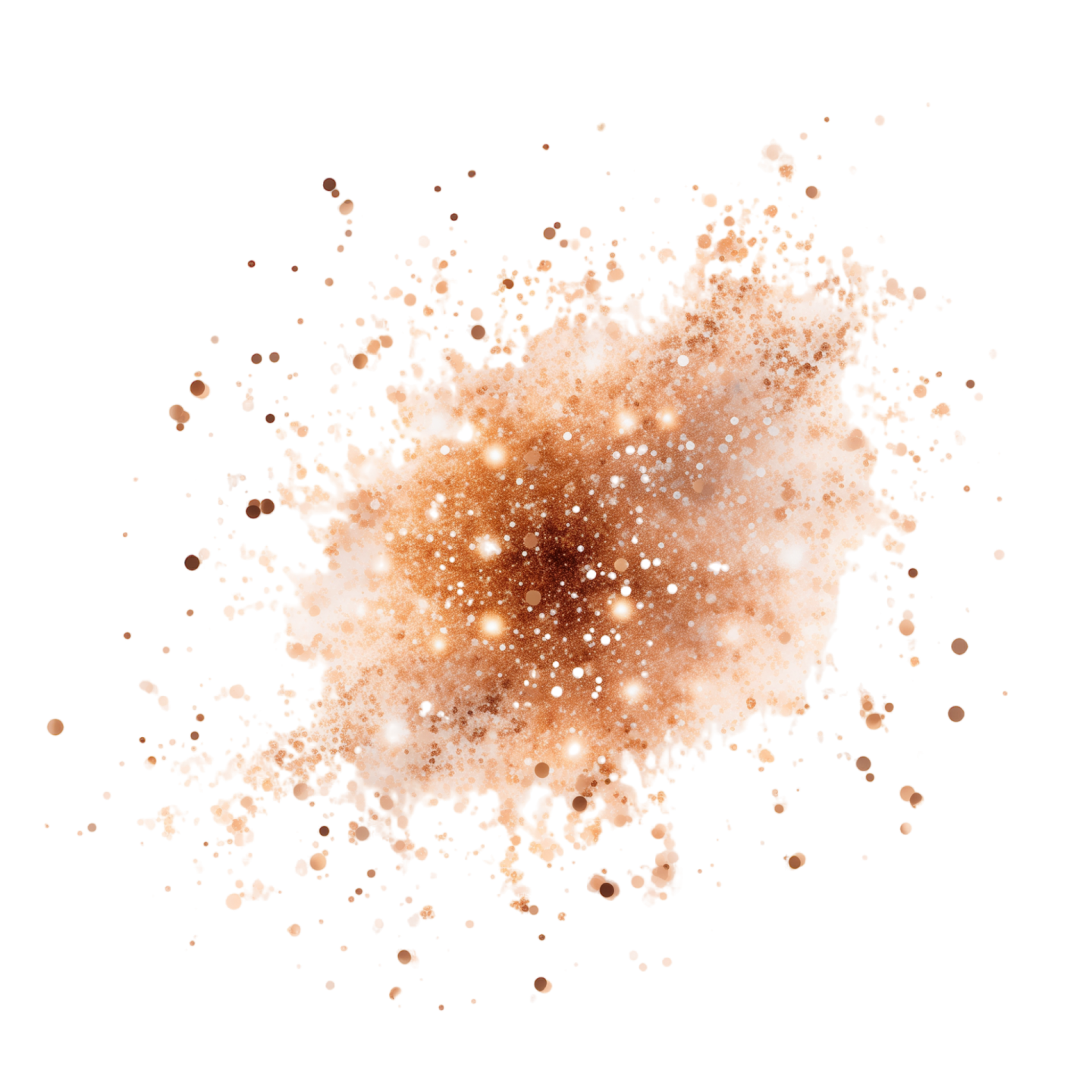 coffee splashs on a white background