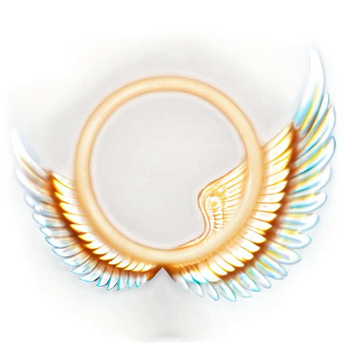 an image of a gold ring with wings