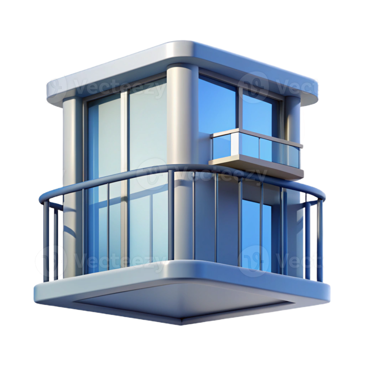 a 3d rendering of a modern building