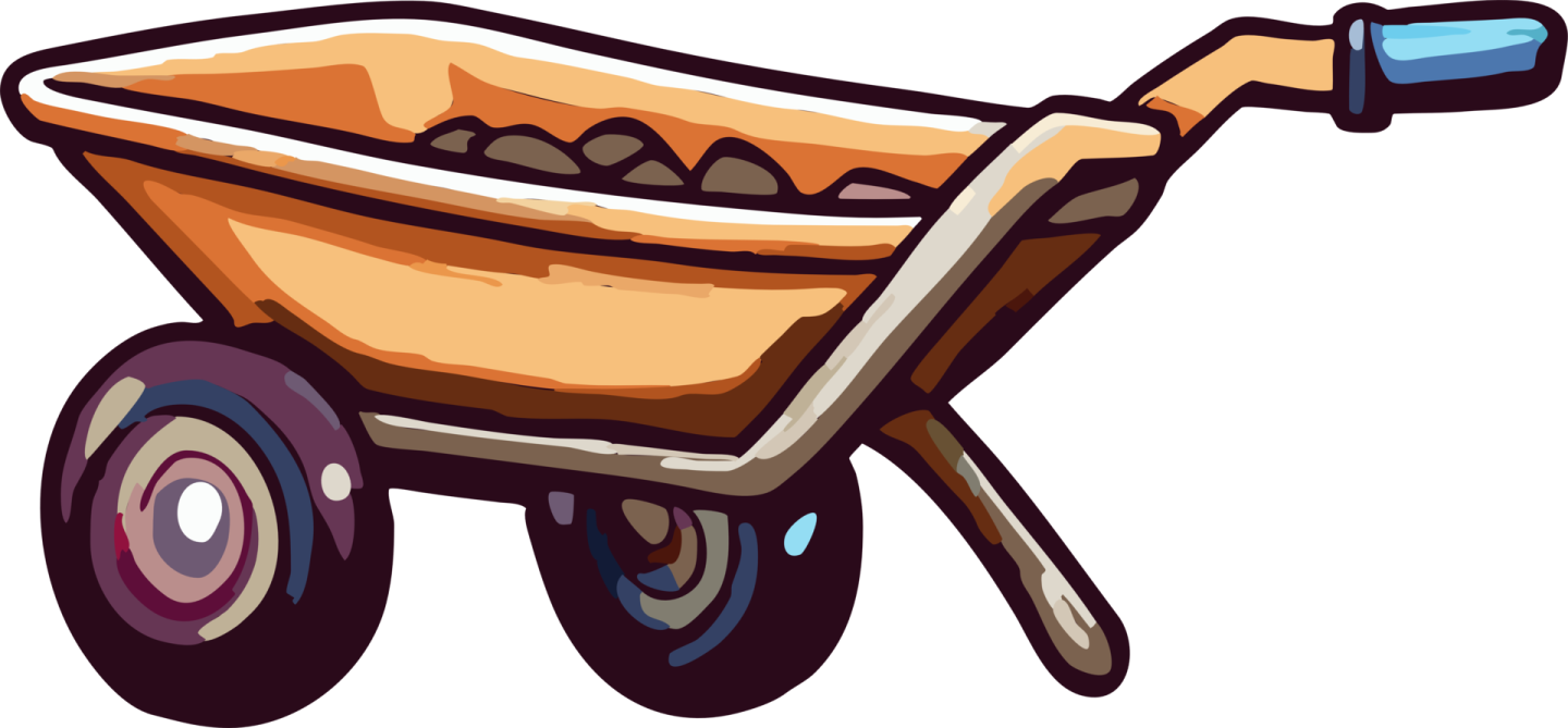 a wheelbare with wheels and wheels