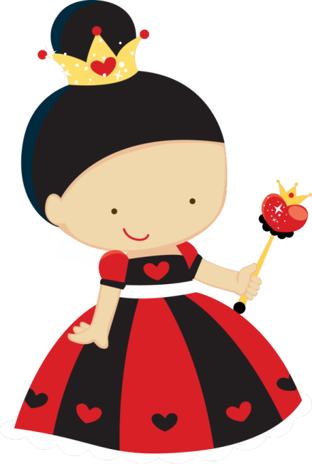 a little girl in a red and black dress holding a wand