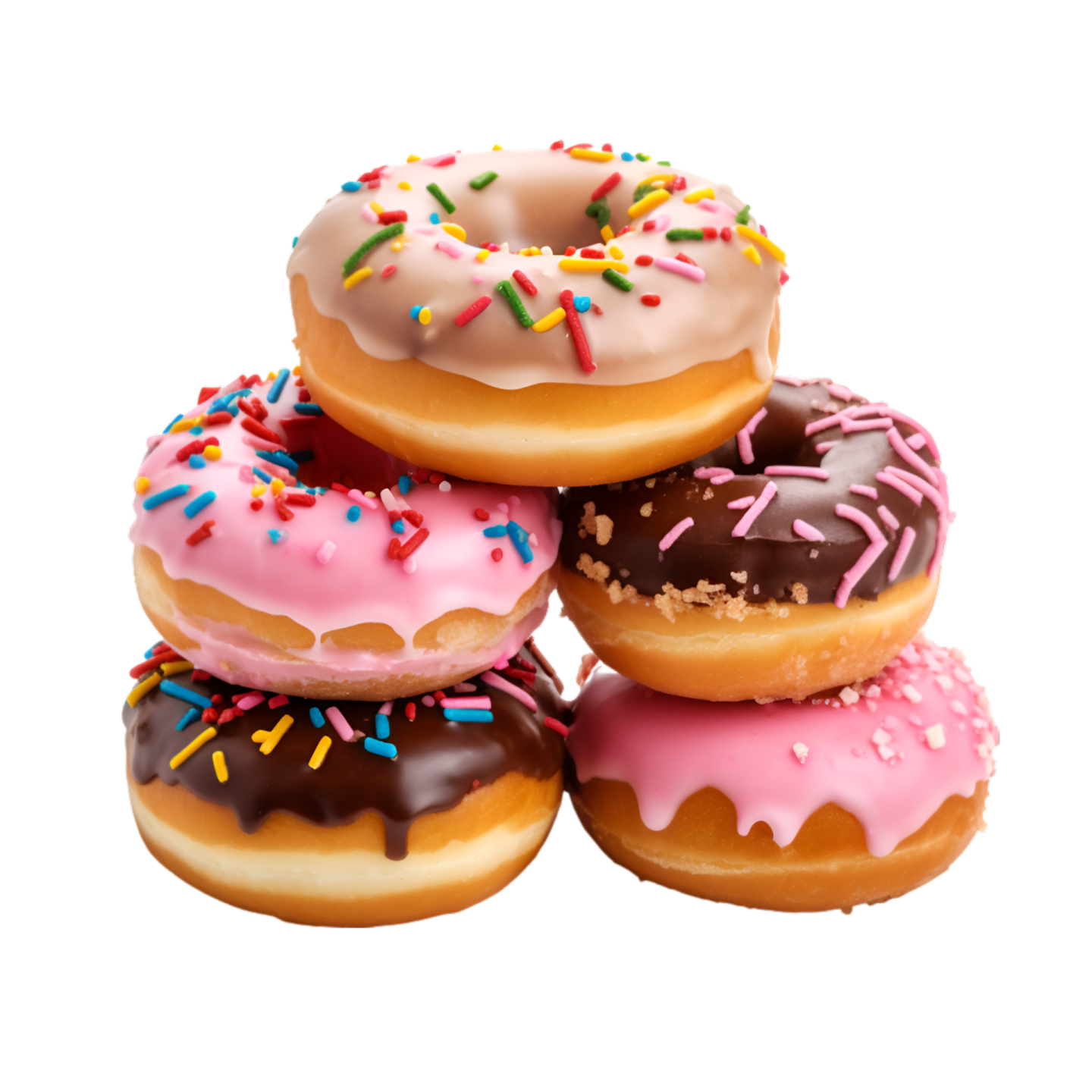 a pile of donuts
