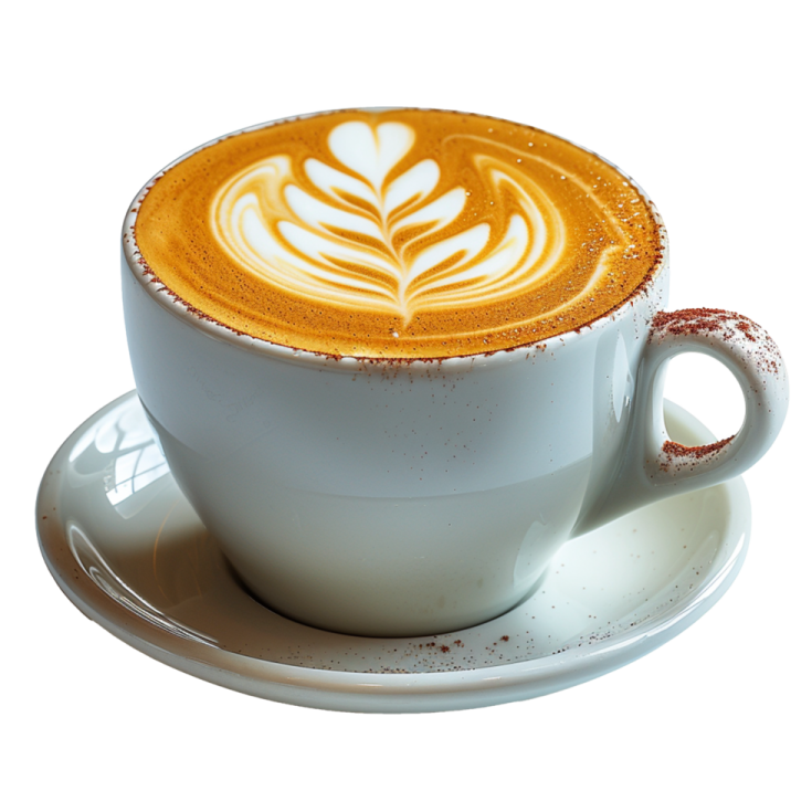a cup of coffee on a saucer
