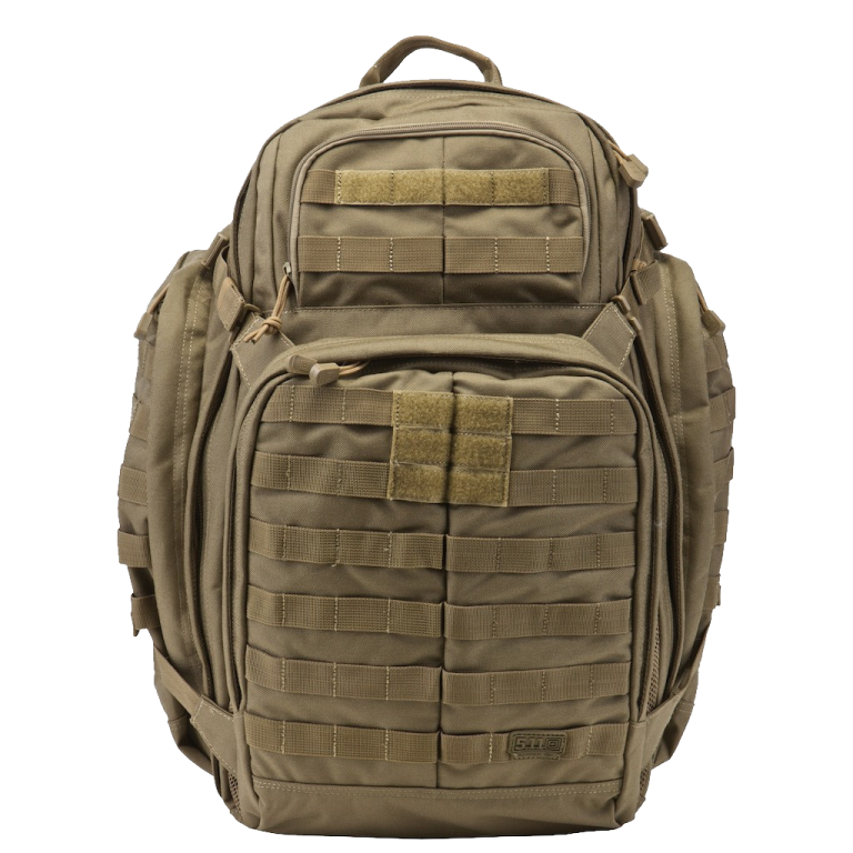a large backpack with multiple compartments and straps
