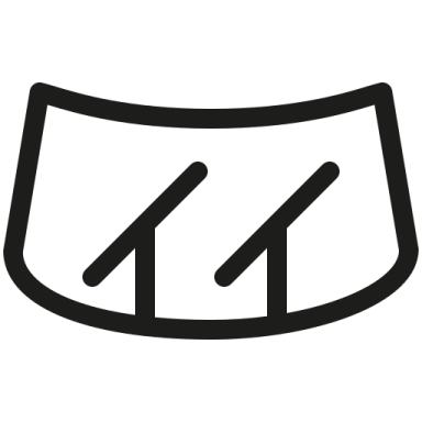 a black and white logo with the letter m on it