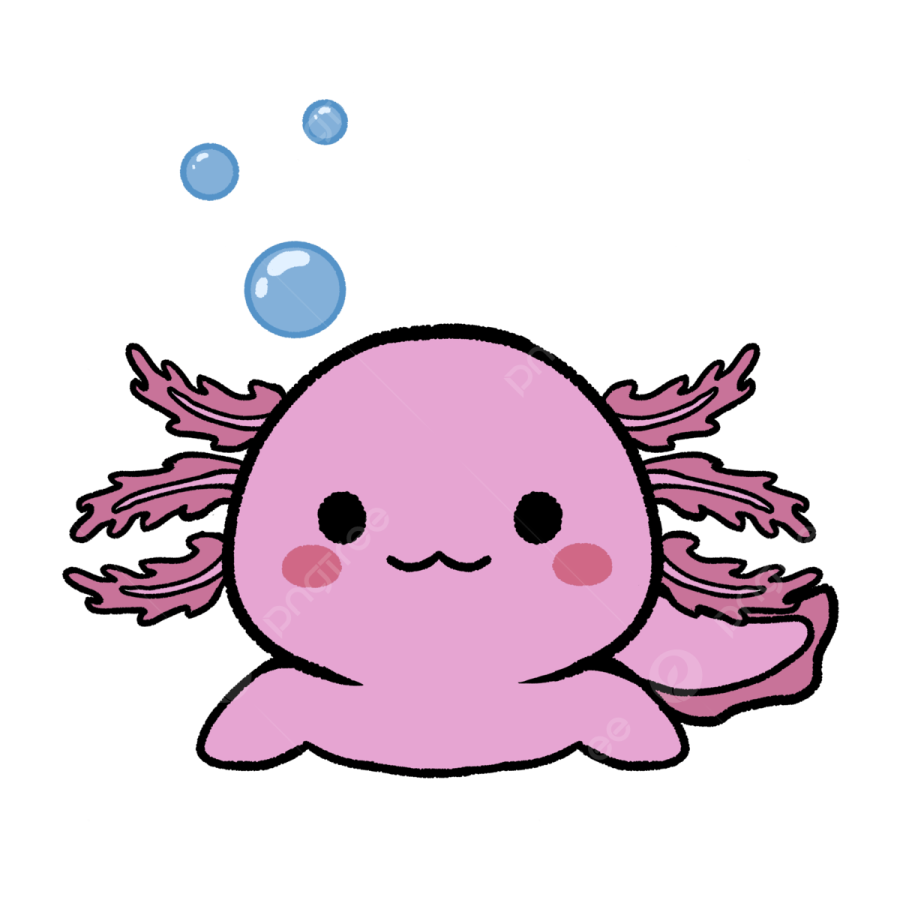 a pink octopus with bubbles in its mouth